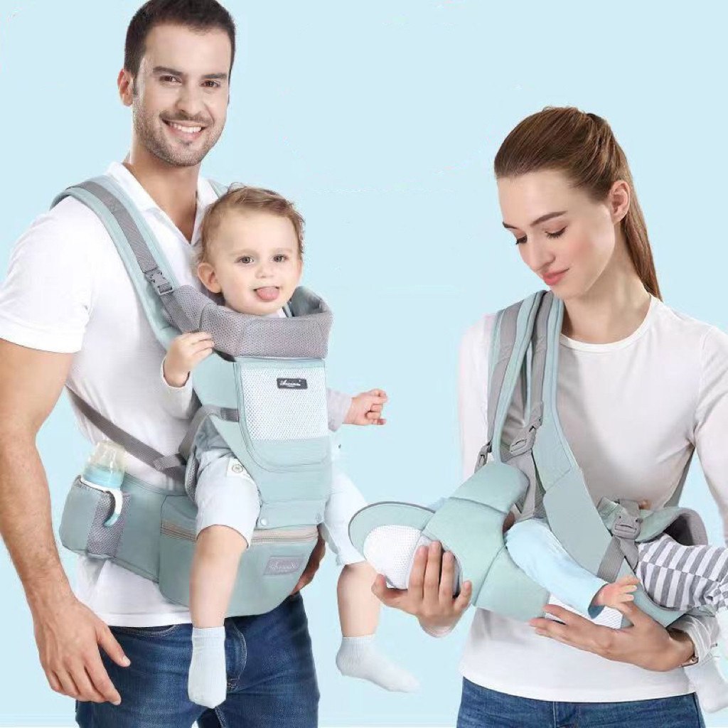 Banco De Cintura Para Bebê Canguru Bebe Passeio Varias Cores Mochila Infantil Hipseat Carrier Bebê premium superloja