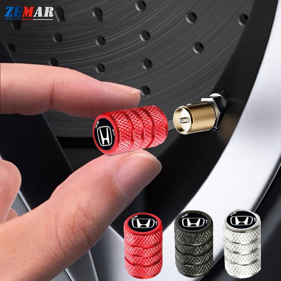 4Pcs Válvulas de Pneu Metálicas para Civic, Fit, City, HRV e Jazz