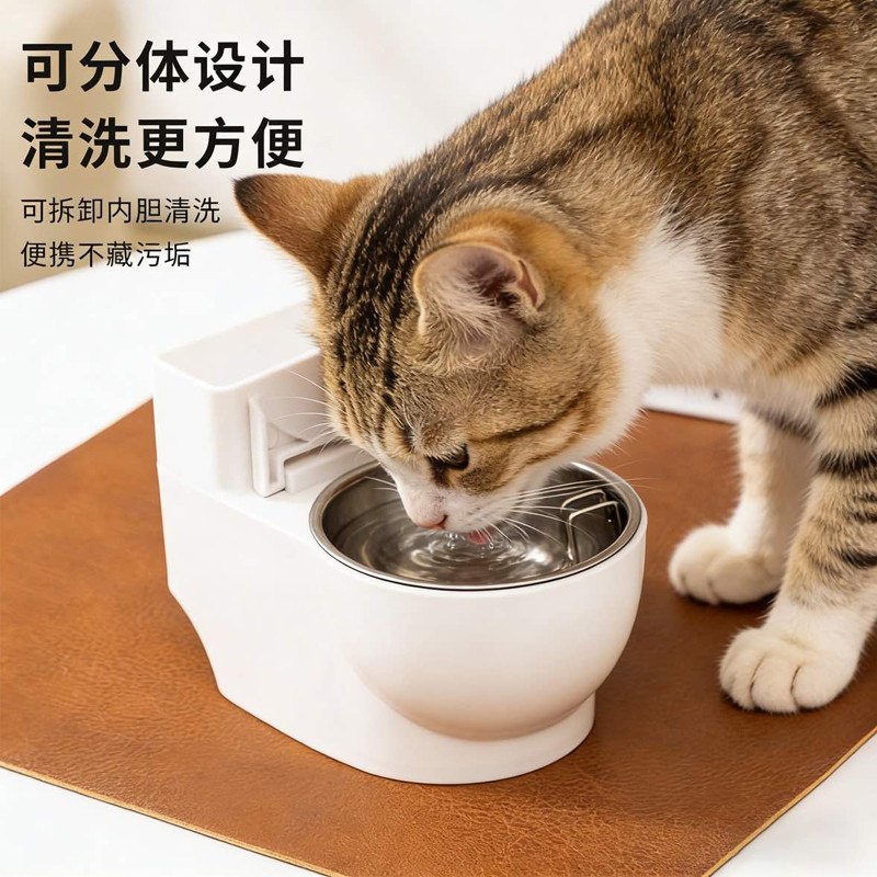 Bebedouro para cães e gatos, bebedouro para animais de estimação, bebedouro para cães e gatos, tigela divertida
