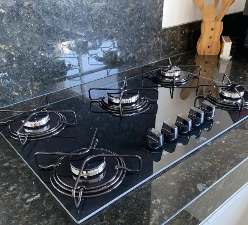 Cooktop 5 Bocas Mesa De Vidro Atlas Agile Up Bivolt