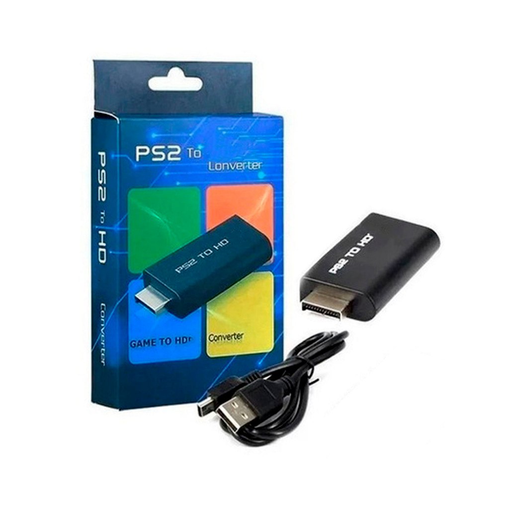 Adaptador PS2 para HDMI com Áudio e Vídeo