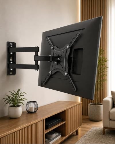 Suporte Articulado de Parede para TV 32 a 58 Polegadas, Universal, Ajustável, Padrão VESA, Suporta