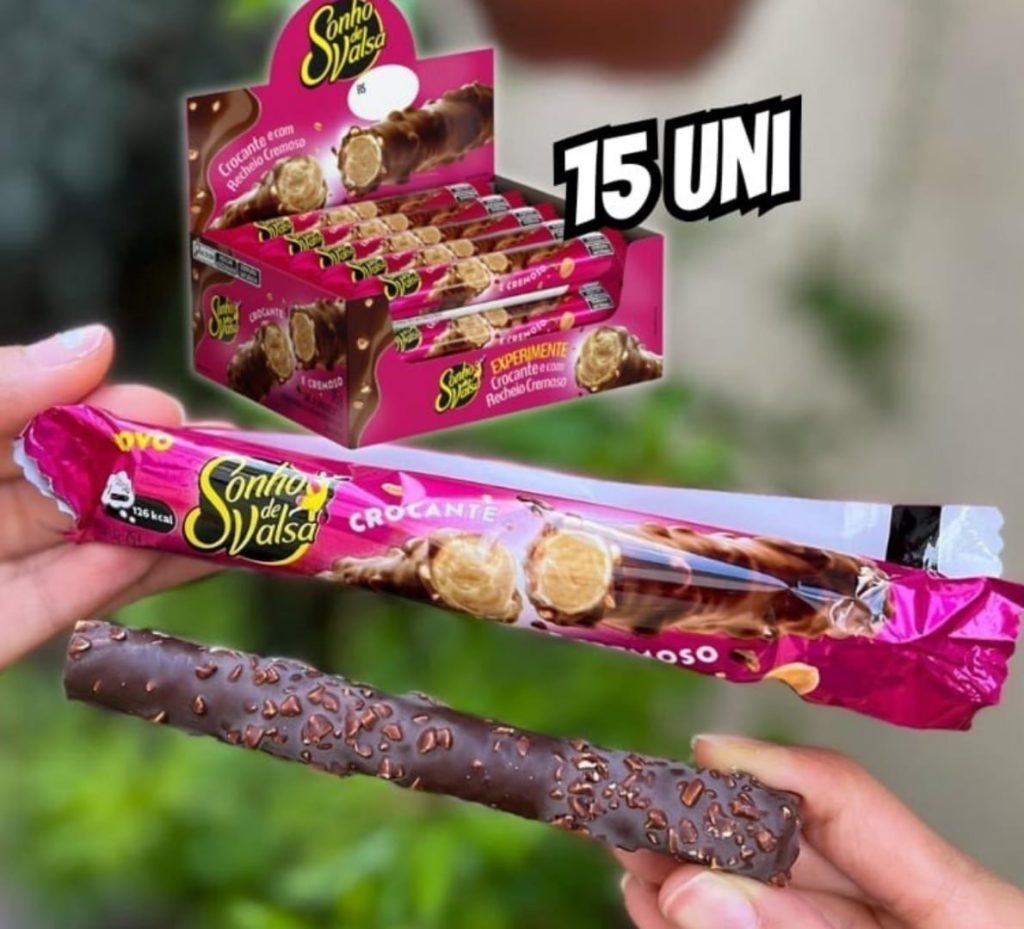 Stick Wafer Recheado Sonho de Valsa - 15 unidades