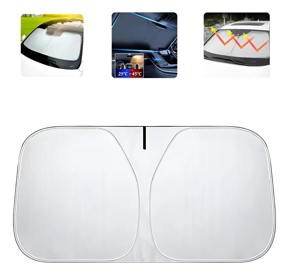 Para Sol Protetor Retrátil Dobrável Parabrisa Automotivo
