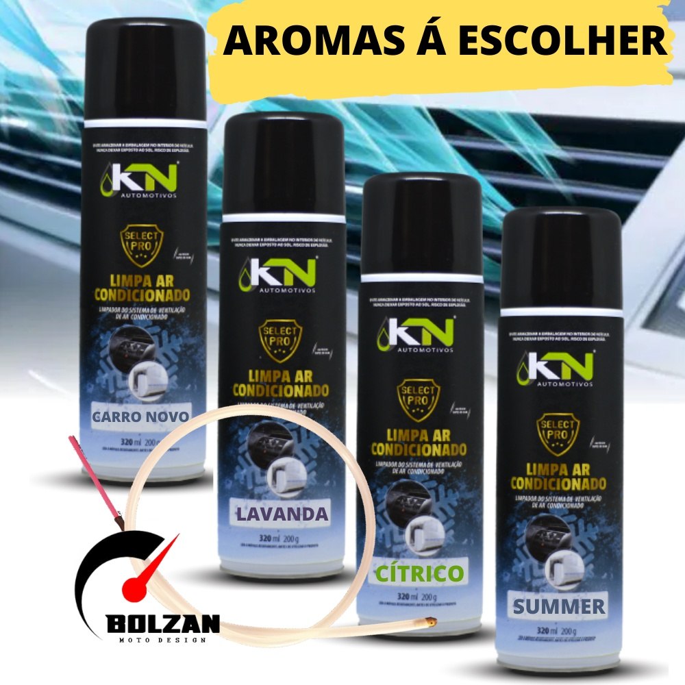 Limpa Ar Condicionado Automotivo Higienizador Spray com Sonda 320ml