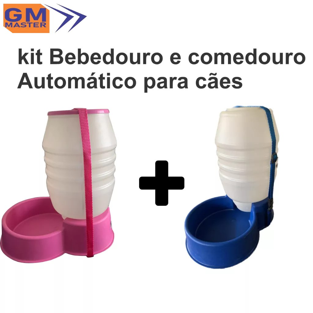 Kit Bebedouro Comedouro Pet Automático, Tratador para cães e Gatos 5L /4,5 Kg para cães e gatos.