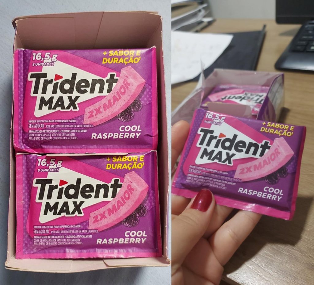 CHICLETE TRIDENT MAX COOL GELADAAAAA PRA REFRESCAR