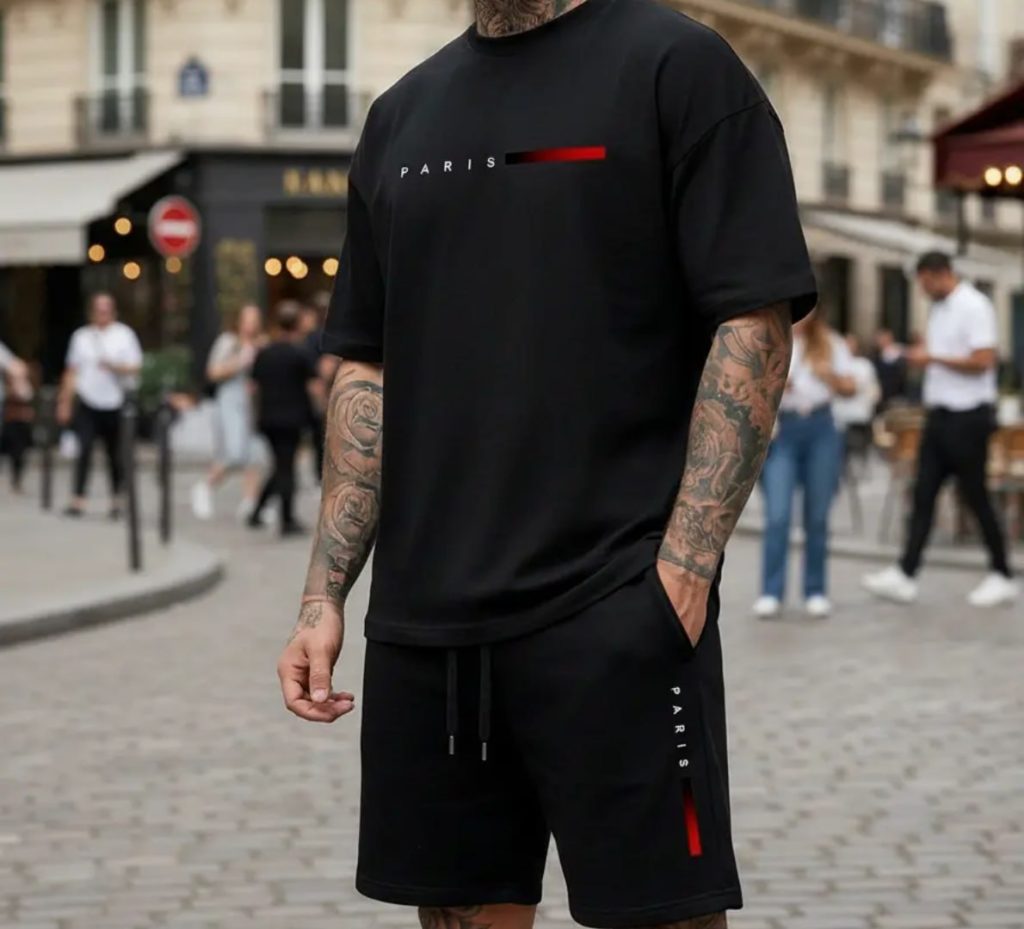 CAMISETA E SHORT PRA FAZER MARATONA DE SÉRIE COM ESTILO!