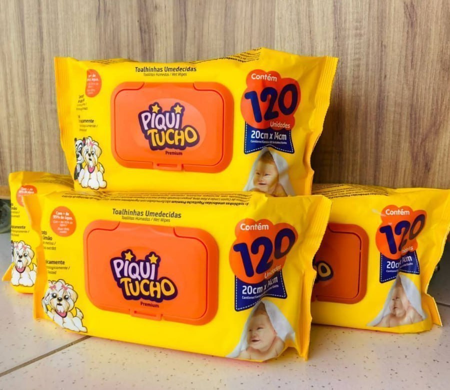 PIQUITUCHO Premium C/ 120 Lenços Umedecidos