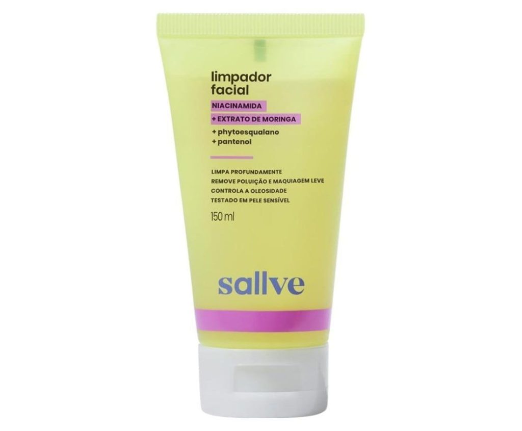 Limpador Facial Sallve Niacinamida Extrato de Moringa 150ml
