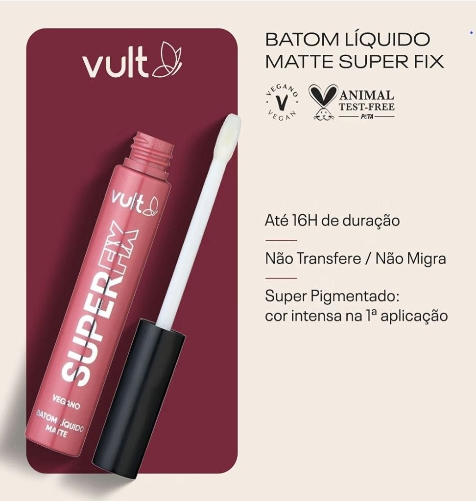 VULT BATOM LÍQUIDO SUPER FIX ROSA QUEIMADO 5ml