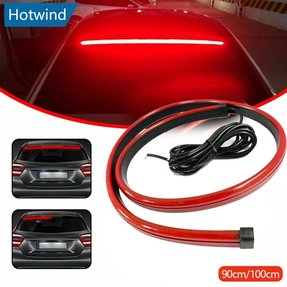 HW 90cm/100cm Fita De Luz LED Para Carro Terceira Barra De Freio DRL Sinais De Volta Da De Corrida Veículo DC 12V A9P3
