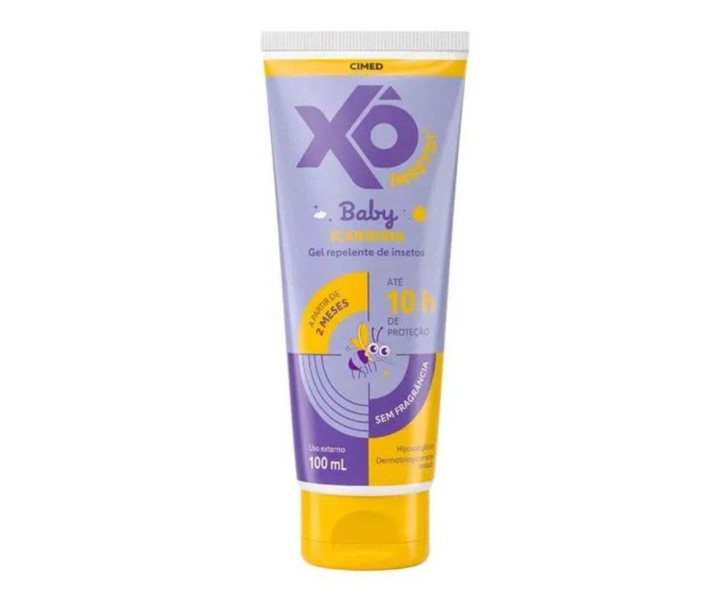 Repelente Xô Inseto Baby Icaridina Longa Proteção Gel 100ml - 10h de proteção