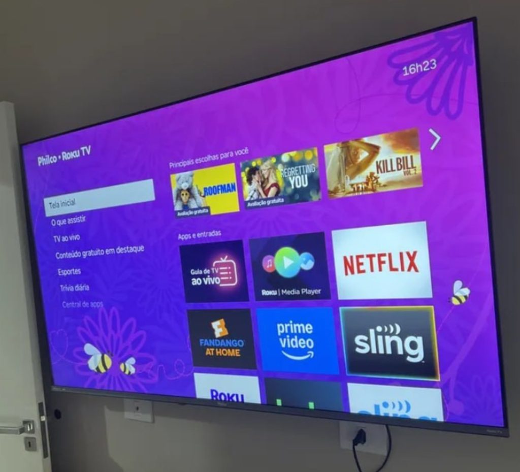 Smart TV Philco 60" P60VIK 4K UHD LED Roku Dolby Audio